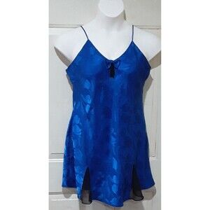 Vintage Victoria Secret Chemise,Blue, Gold Label, Size Large